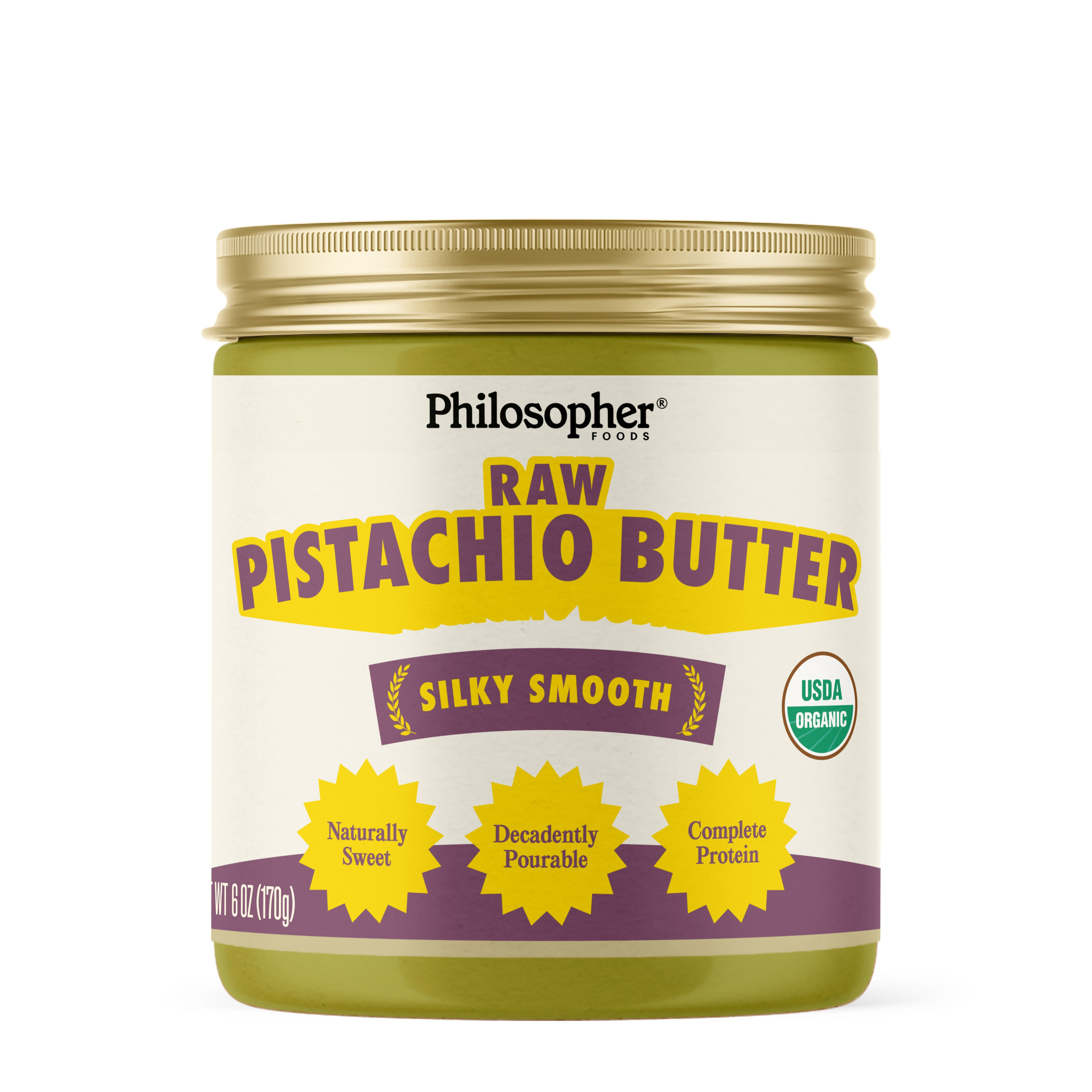 Silky Smooth Raw Pistachio Butter 6oz (NEW!)