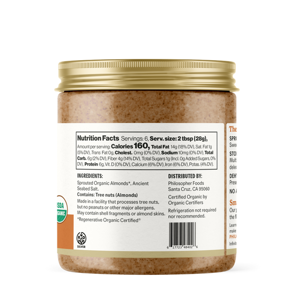 NEW! Extra Roasty Naked Crunchy Sprouted Almond Butter - Try our latest yummy creation 😋