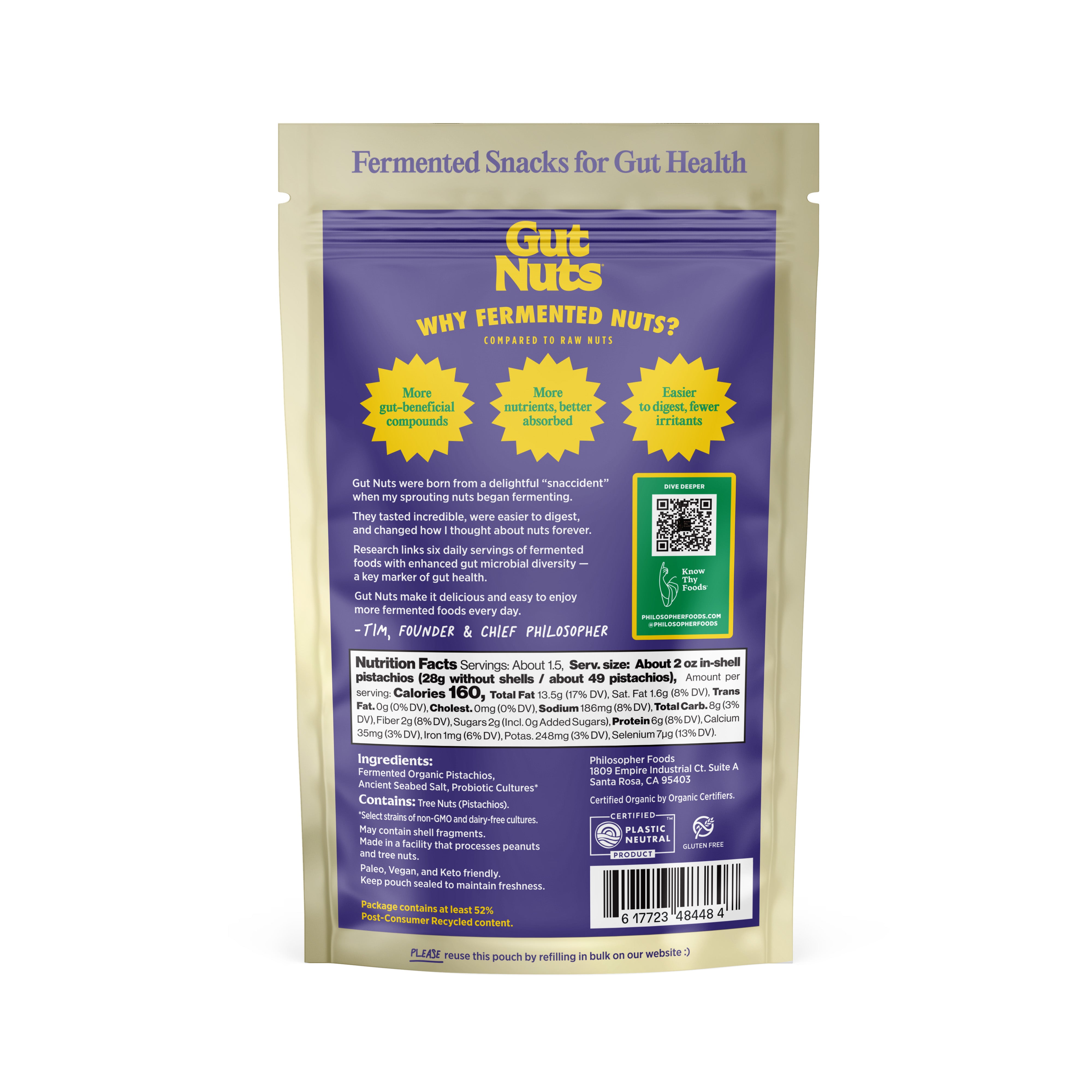 Gut Nuts - Fermented Pistachios (NEW!)